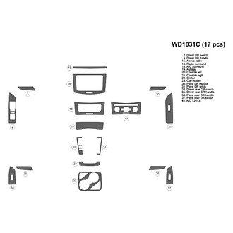 B&I® - 2D Blackwood Small Dash Kit (17 Pcs)