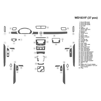 B&I® - 2D Blackwood Large Dash Kit (37 Pcs)