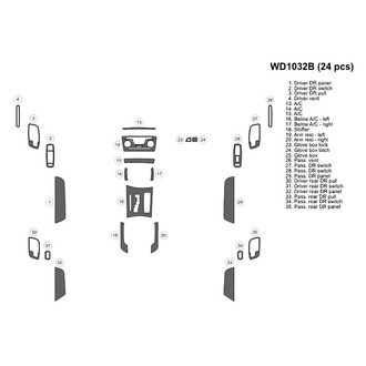 B&I® - 2D Blackwood Medium Dash Kit (24 Pcs)