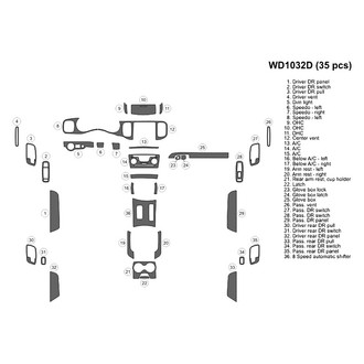 B&I® - 2D Blackwood Large Dash Kit (35 Pcs)