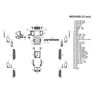 B&I® - 2D Blackwood Large Dash Kit (37 Pcs)