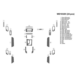 B&I® - 2D Blackwood Medium Dash Kit (24 Pcs)