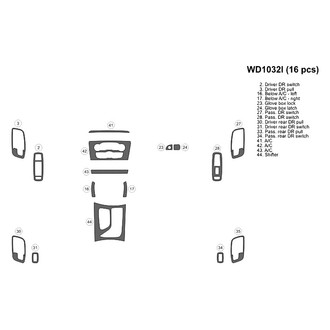B&I® - 2D Blackwood Small Dash Kit (16 Pcs)