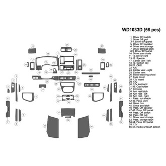 B&I® - 2D Blackwood Large Dash Kit (56 Pcs)