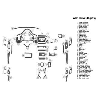 B&I® - 2D Blackwood Large Dash Kit (46 Pcs)