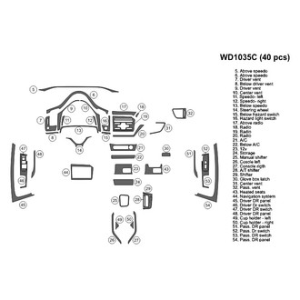 B&I® - 2D Blackwood Large Dash Kit (40 Pcs)