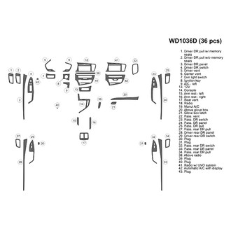 B&I® - 2D Blackwood Large Dash Kit (36 Pcs)