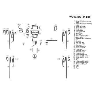 B&I® - 2D Blackwood Large Dash Kit (34 Pcs)
