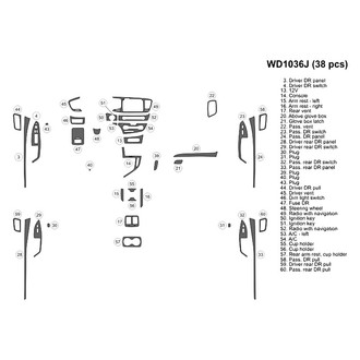 B&I® - 2D Blackwood Large Dash Kit (38 Pcs)