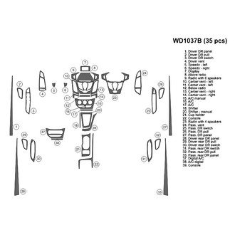 B&I® - 2D Blackwood Large Dash Kit (35 Pcs)