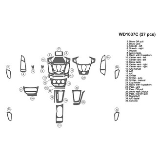 B&I® - 2D Blackwood Small Dash Kit (27 Pcs)