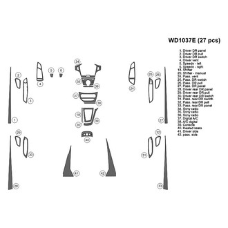 B&I® - 2D Blackwood Large Dash Kit (27 Pcs)