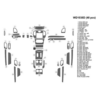B&I® - 2D Blackwood Large Dash Kit (48 Pcs)