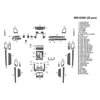 B&I® - 2D Blackwood Large Dash Kit (52 Pcs)