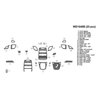 B&I® - 2D Blackwood Small Dash Kit (25 Pcs)