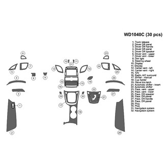 B&I® - 2D Blackwood Large Dash Kit (30 Pcs)