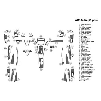 B&I® - 2D Blackwood Large Dash Kit (51 Pcs)