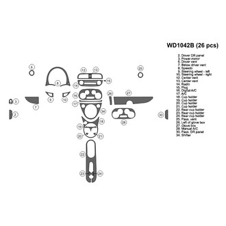 B&I® - 2D Blackwood Small Dash Kit (26 Pcs)