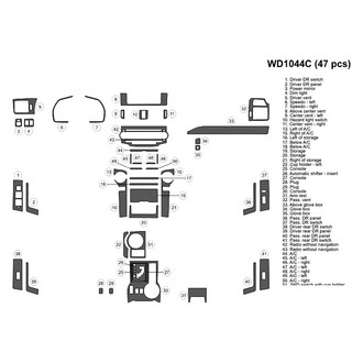 B&I® - 2D Blackwood Large Dash Kit (47 Pcs)