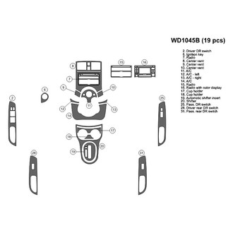 B&I® - 2D Blackwood Small Dash Kit (19 Pcs)
