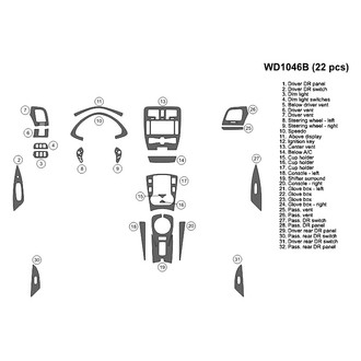 B&I® - 2D Blackwood Small Dash Kit (22 Pcs)
