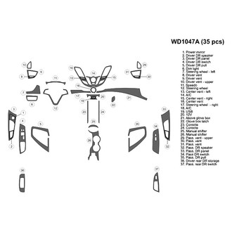 B&I® - 2D Blackwood Large Dash Kit (35 Pcs)