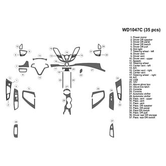 B&I® - 2D Blackwood Large Dash Kit (35 Pcs)