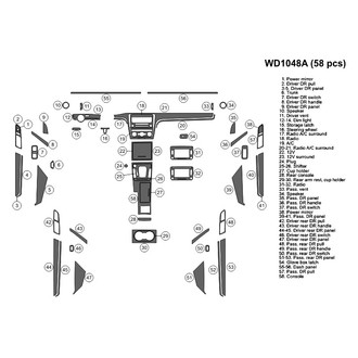 B&I® - 2D Blackwood Large Dash Kit (58 Pcs)