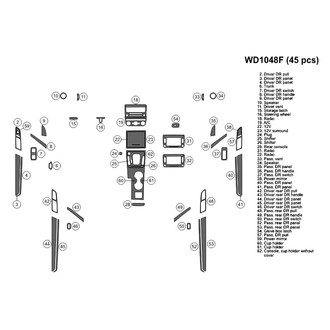 B&I® - 2D Blackwood Medium Dash Kit (45 Pcs)