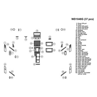 B&I® - 2D Blackwood Small Dash Kit (37 Pcs)