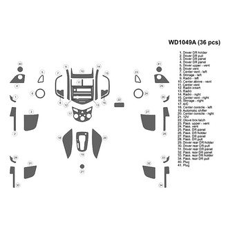 B&I® - 2D Blackwood Large Dash Kit (36 Pcs)