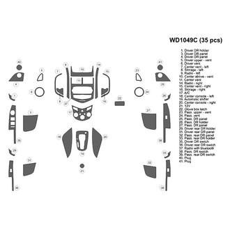 B&I® - 2D Blackwood Large Dash Kit (35 Pcs)