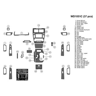 B&I® - 2D Blackwood Small Dash Kit (37 Pcs)