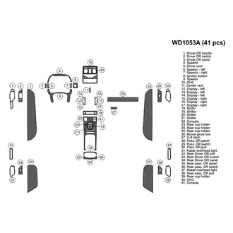 B&I® - 2D Blackwood Medium Dash Kit (41 Pcs)