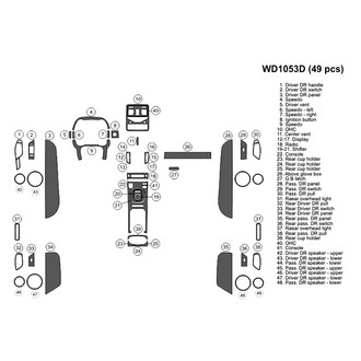 B&I® - 2D Blackwood Large Dash Kit (49 Pcs)