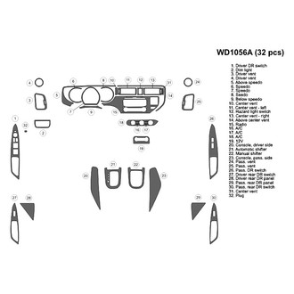 B&I® - 2D Blackwood Large Dash Kit (32 Pcs)