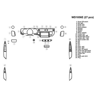 B&I® - 2D Blackwood Medium Dash Kit (27 Pcs)