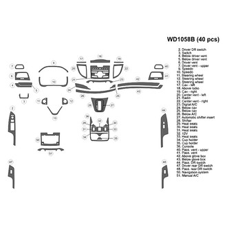 B&I® - 2D Blackwood Medium Dash Kit (41 Pcs)