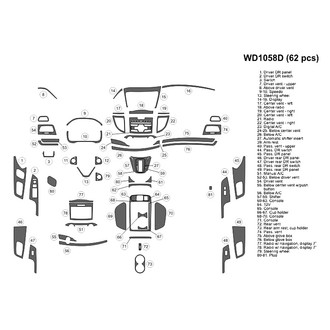 B&I® - 2D Blackwood Large Dash Kit (62 Pcs)