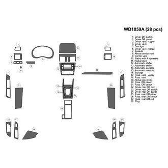 B&I® - 2D Blackwood Large Dash Kit (28 Pcs)
