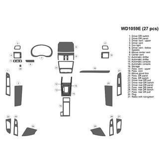 B&I® - 2D Blackwood Large Dash Kit (27 Pcs)