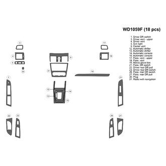 B&I® - 2D Blackwood Small Dash Kit (19 Pcs)