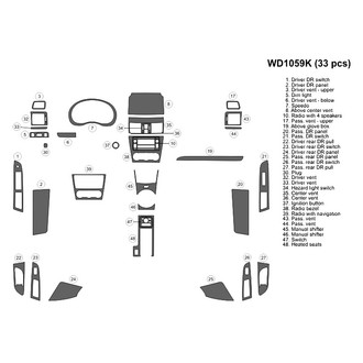 B&I® - 2D Blackwood Large Dash Kit (33 Pcs)