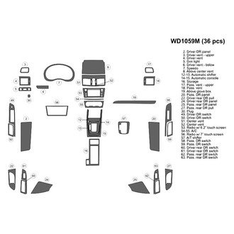 B&I® - 2D Blackwood Large Dash Kit (36 Pcs)