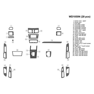 B&I® - 2D Blackwood Small Dash Kit (28 Pcs)