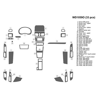 B&I® - 2D Blackwood Large Dash Kit (33 Pcs)