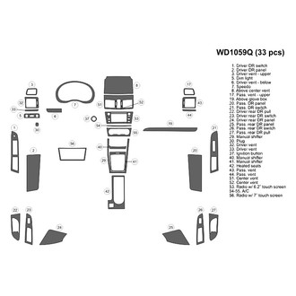 B&I® - 2D Blackwood Large Dash Kit (33 Pcs)
