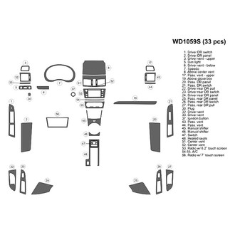 B&I® - 2D Blackwood Large Dash Kit (33 Pcs)