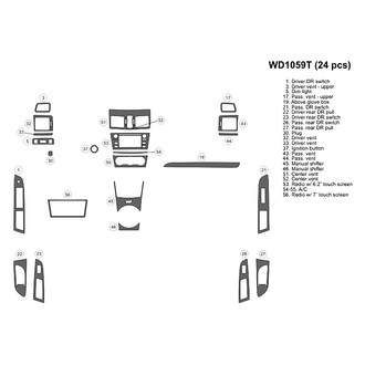 B&I® - 2D Blackwood Small Dash Kit (24 Pcs)
