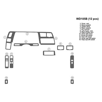 B&I® - 2D Blackwood Full Dash Kit (12 Pcs)